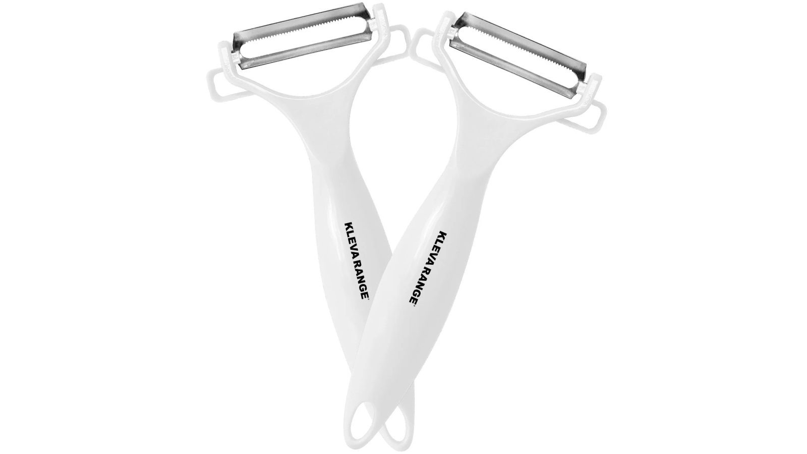 Kleva Pack of 2 Precision Peeler With Ultra Sharp Double-Sided Stainless Steel Blades