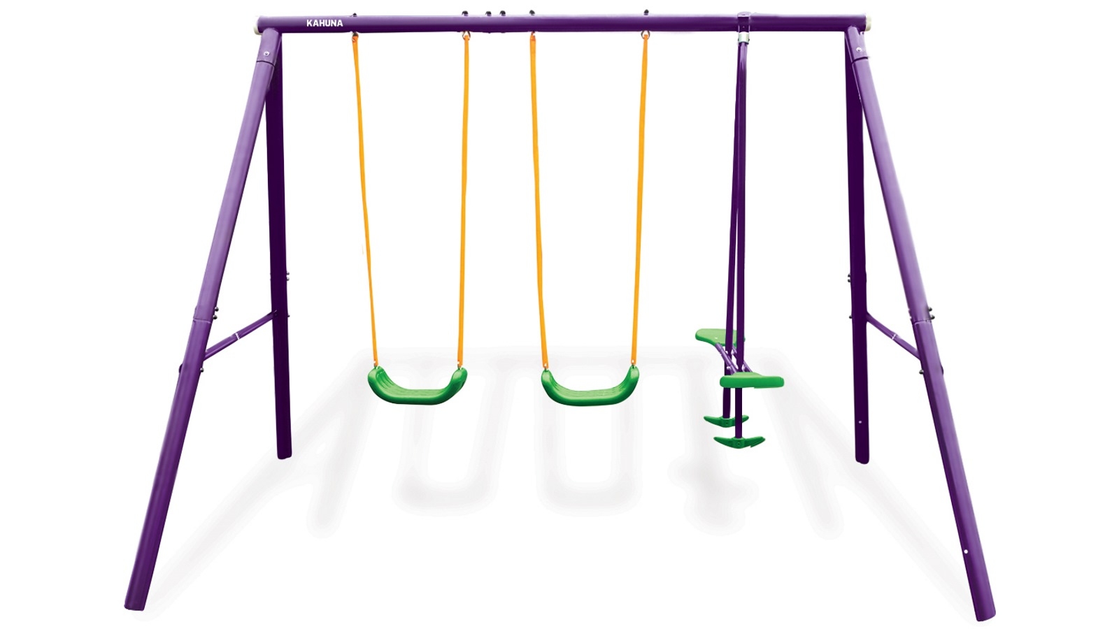 Kahuna Kids 4-Seater Swing Set - Purple/Green