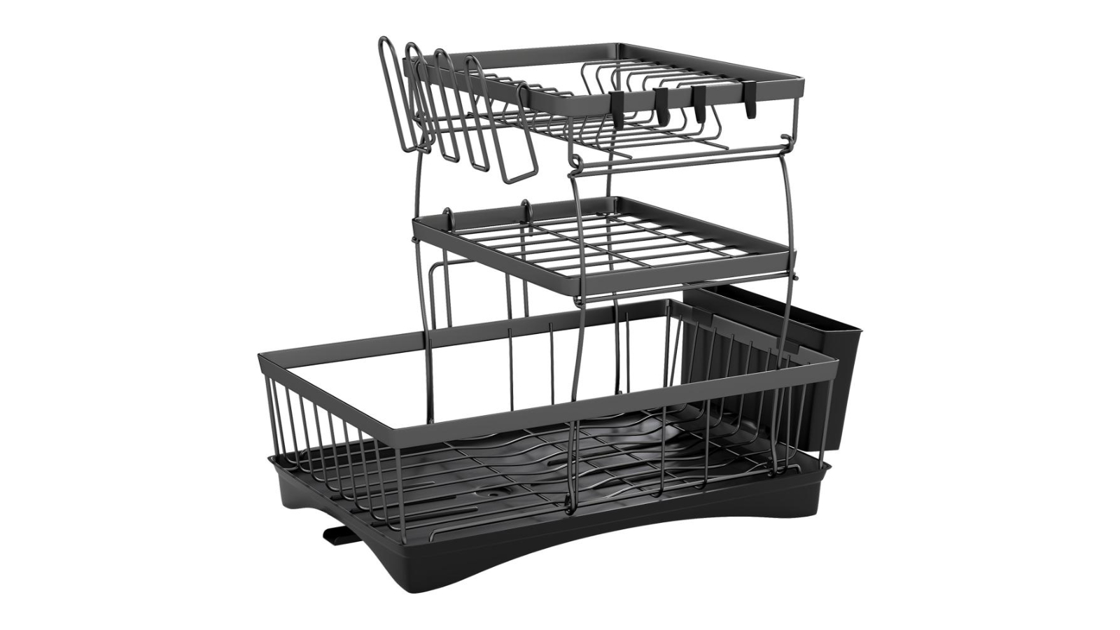Toque 3-Tier Kitchen Dish Drainer Rack | Harvey Norman