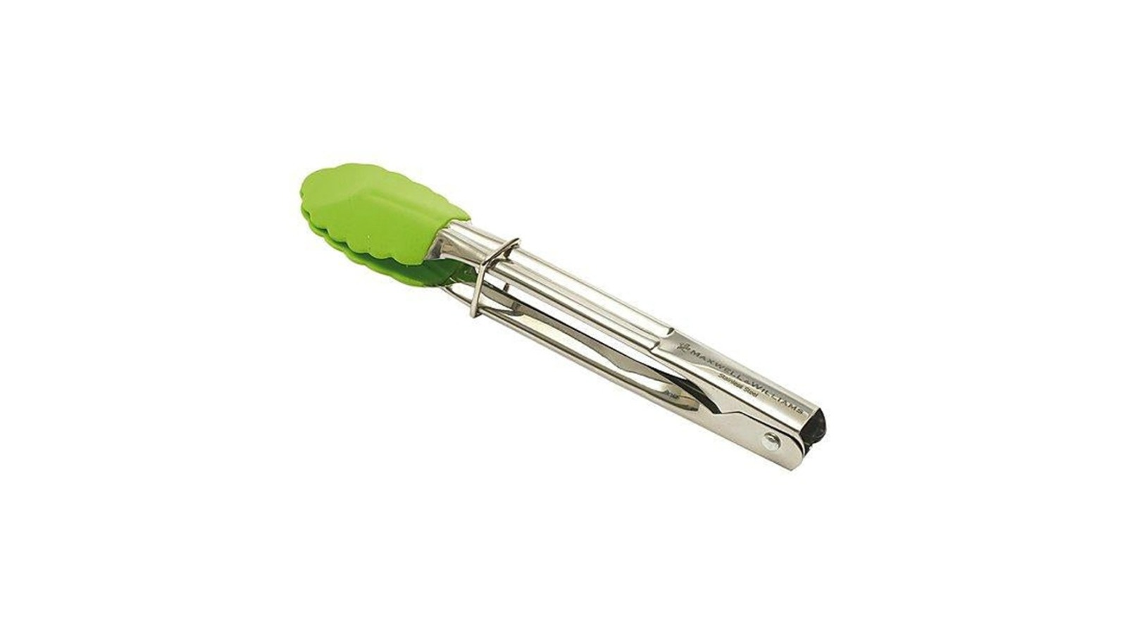 Maxwell & Williams Grabbers Mini Serving Tongs 18cm Silicone Grip - Lime Green