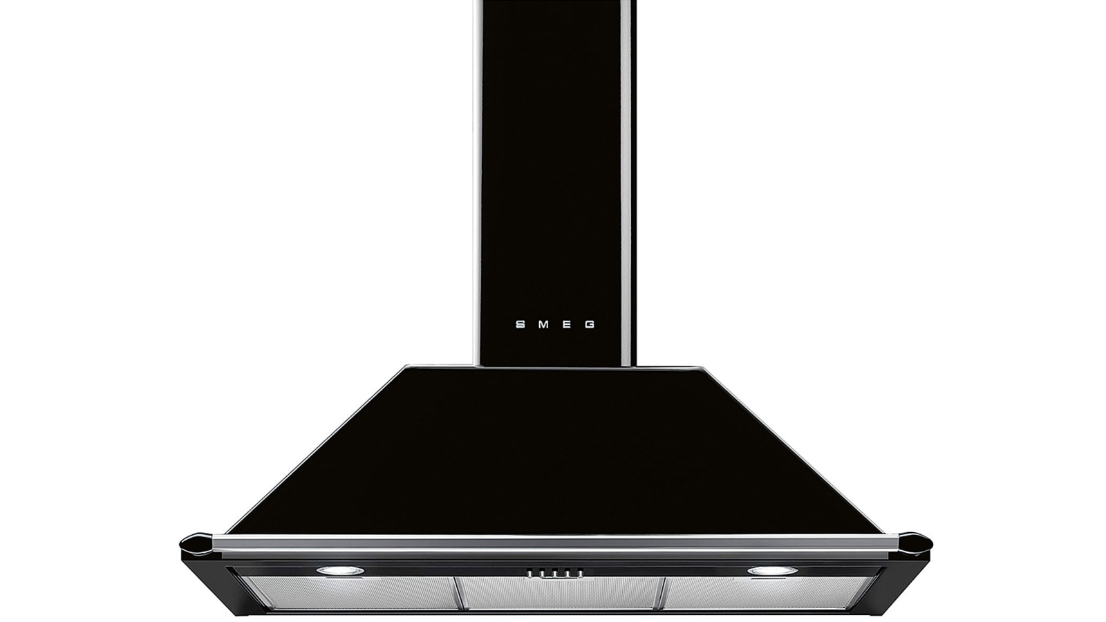 Smeg 90cm Victoria Aesthetic Canopy Rangehood - Black