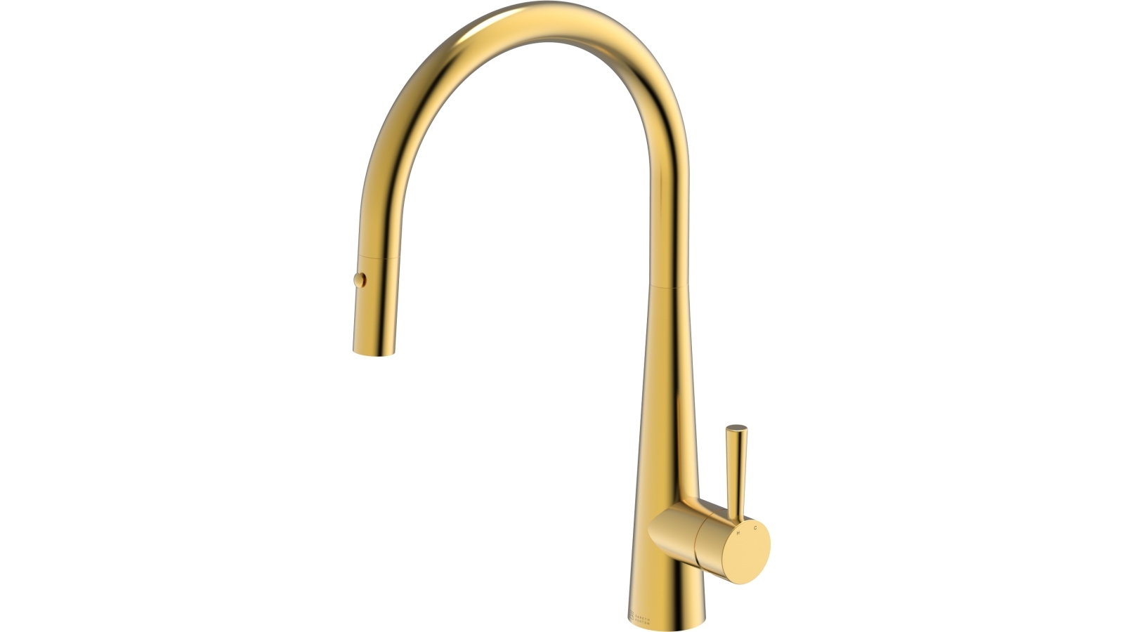 Gareth Ashton 304 Gooseneck Pull Out Kitchen Mixer - Eureka Gold