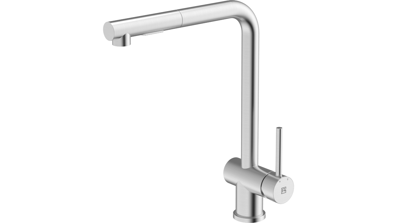 Abey 316 Square Neck Pull Out Kitchen Mixer with Dual Spray Function