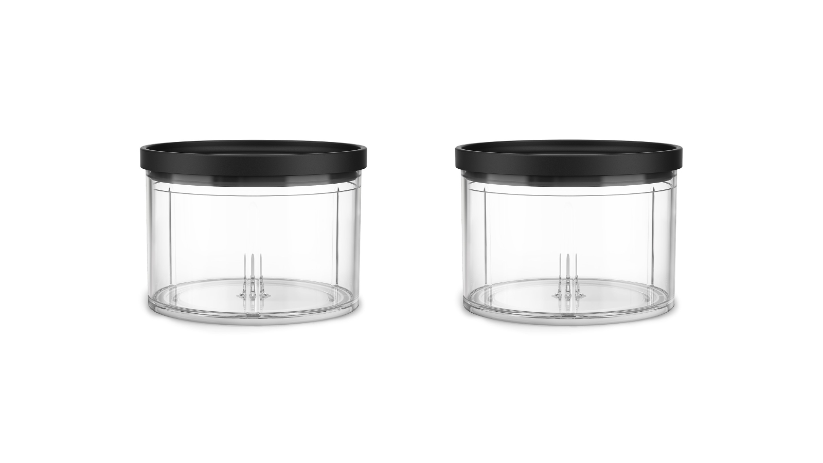 KitchenAid 2 Piece Cordless Top Down Chopper Bowls - Clear