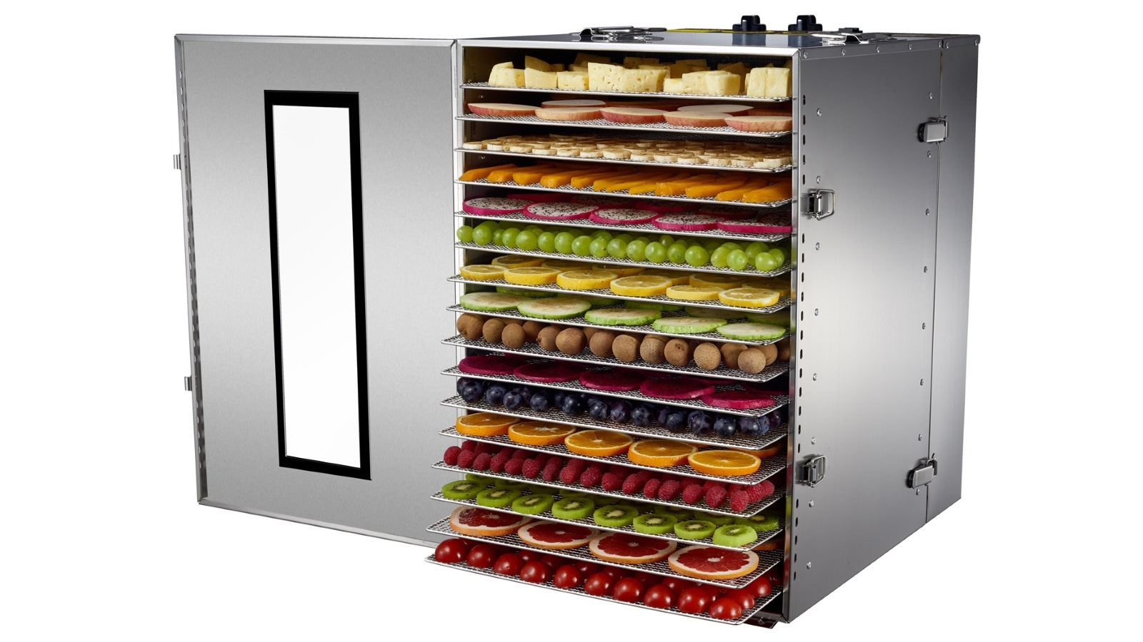 BioChef Premium 16 Tray Stainless Steel Food Dehydrator Harvey Norman