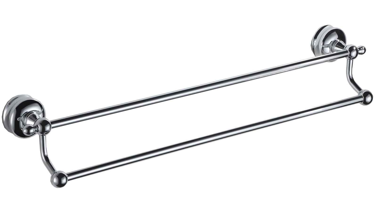 PLD Hampton 600mm Double Towel Rail - Chrome