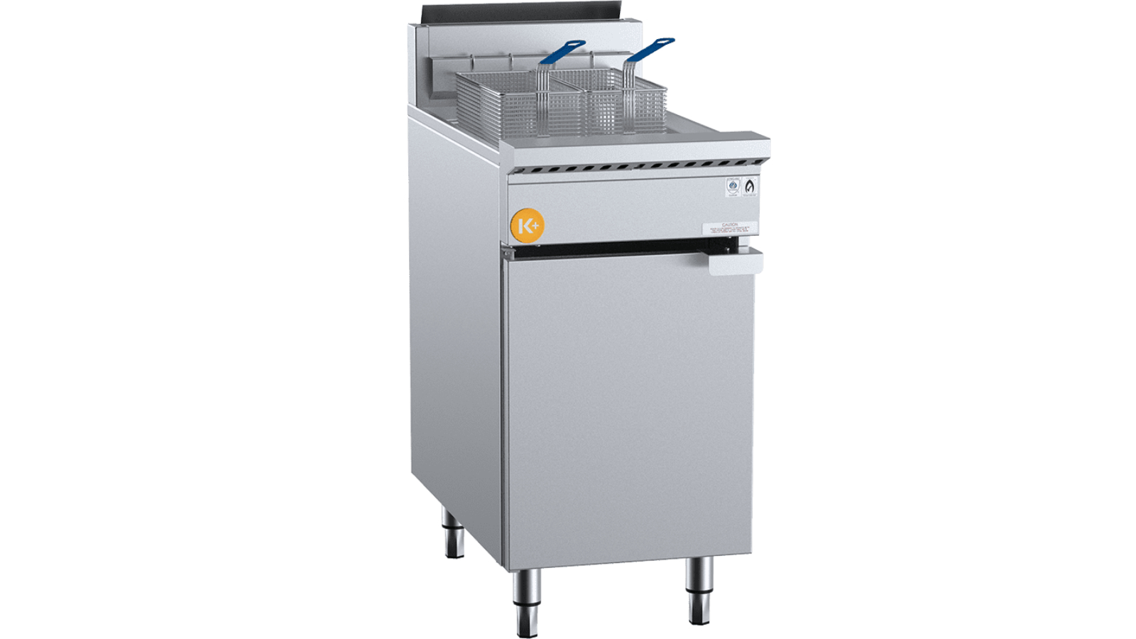 K+ 21 Litre LPG Single Pan 2 Basket Turbo Deep Fryer