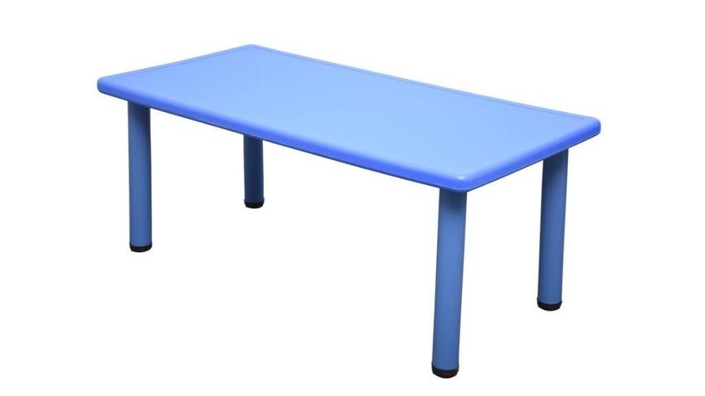 HelloDeal 120 x 60cm Rectangle Kids Playing Study Table - Blue