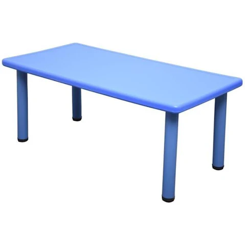 HelloDeal 120 x 60cm Rectangle Kids Playing Study Table - Blue