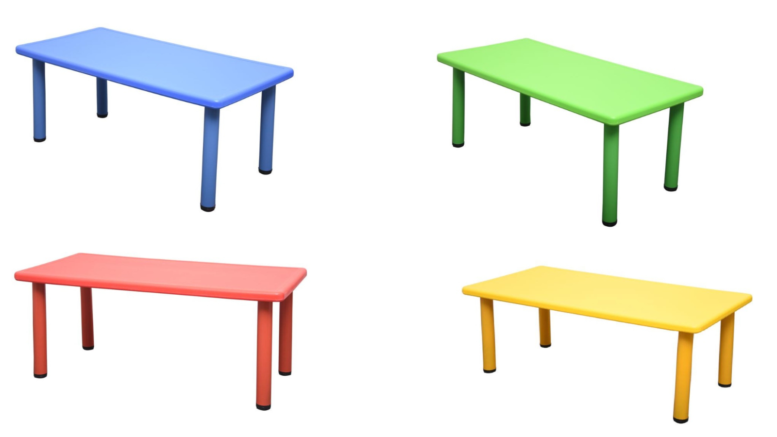 HelloDeal 120 x 60cm Rectangle Kids Playing Study Table