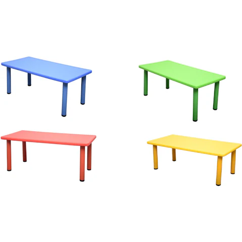 HelloDeal 120 x 60cm Rectangle Kids Playing Study Table