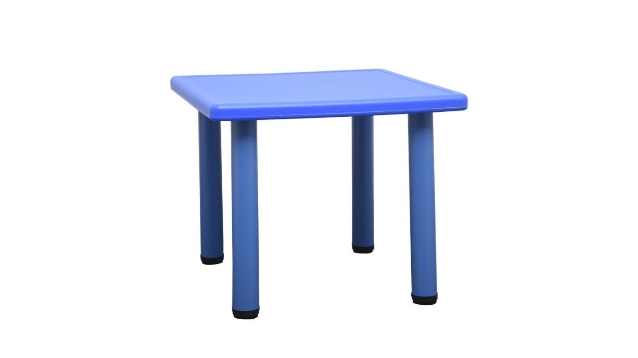 HelloDeal 60 x 60cm Kids Square Playing Study Table - Blue