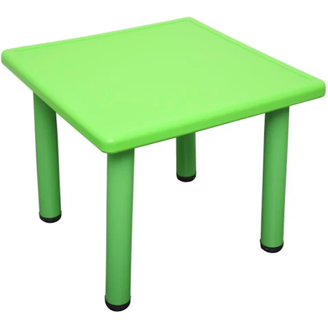 HelloDeal 60 x 60cm Kids Square Playing Study Table - Green