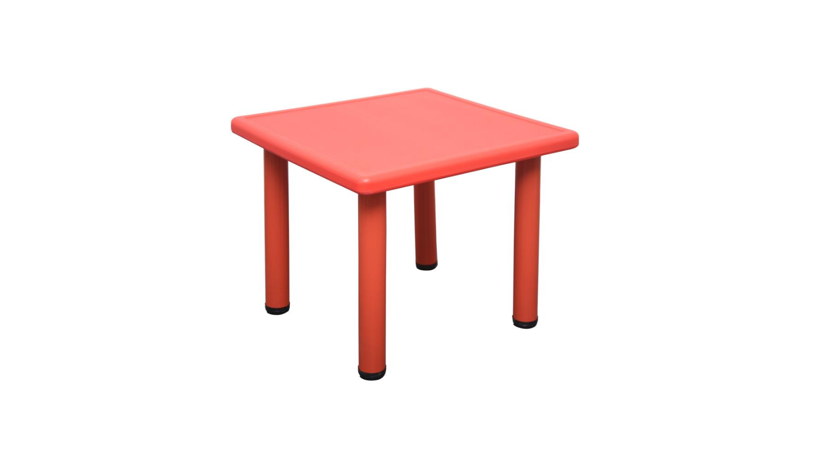 HelloDeal 60 x 60cm Kids Square Playing Study Table - Red