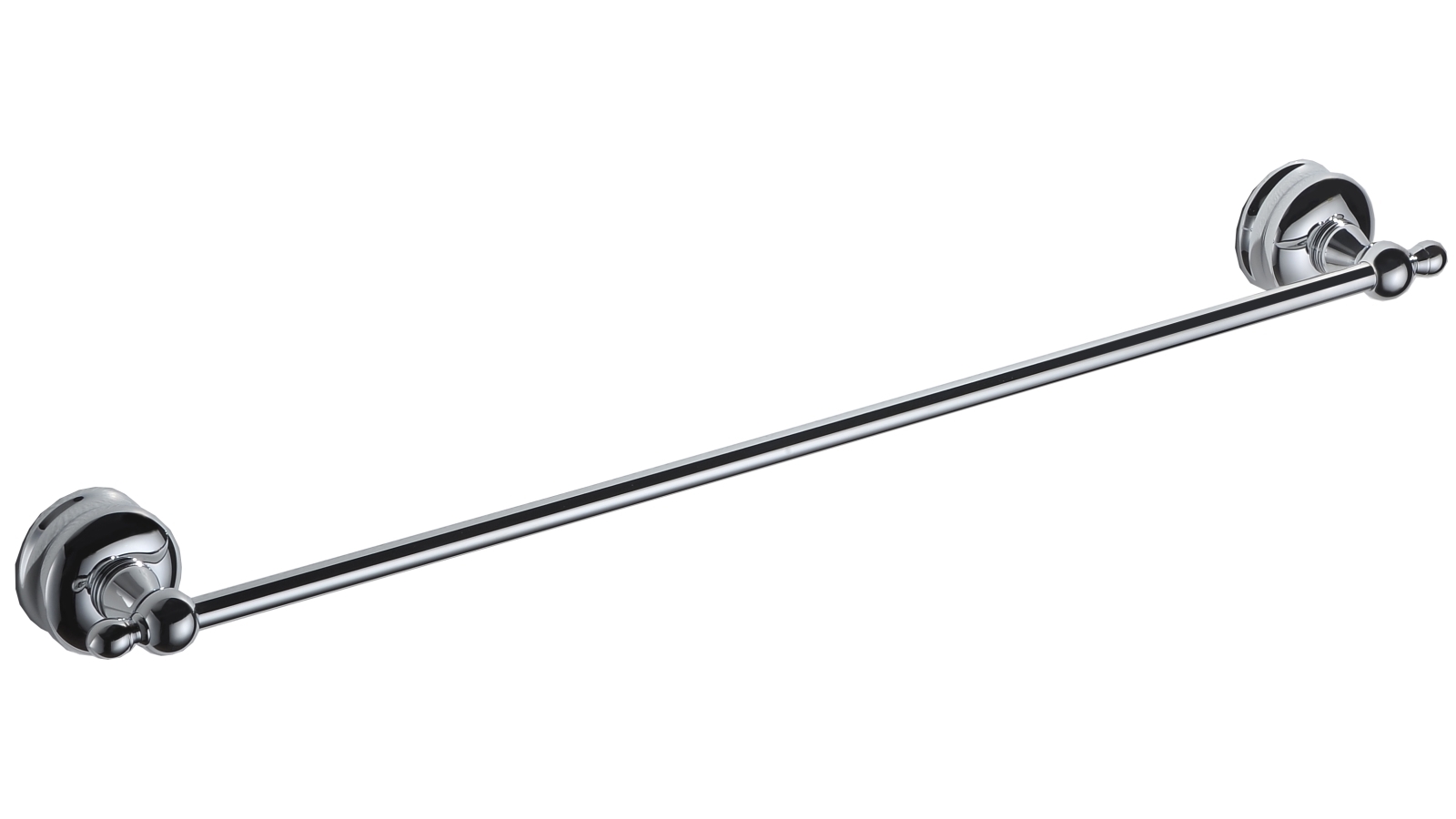 PLD Hampton 600mm Single Towel Rail - Chrome