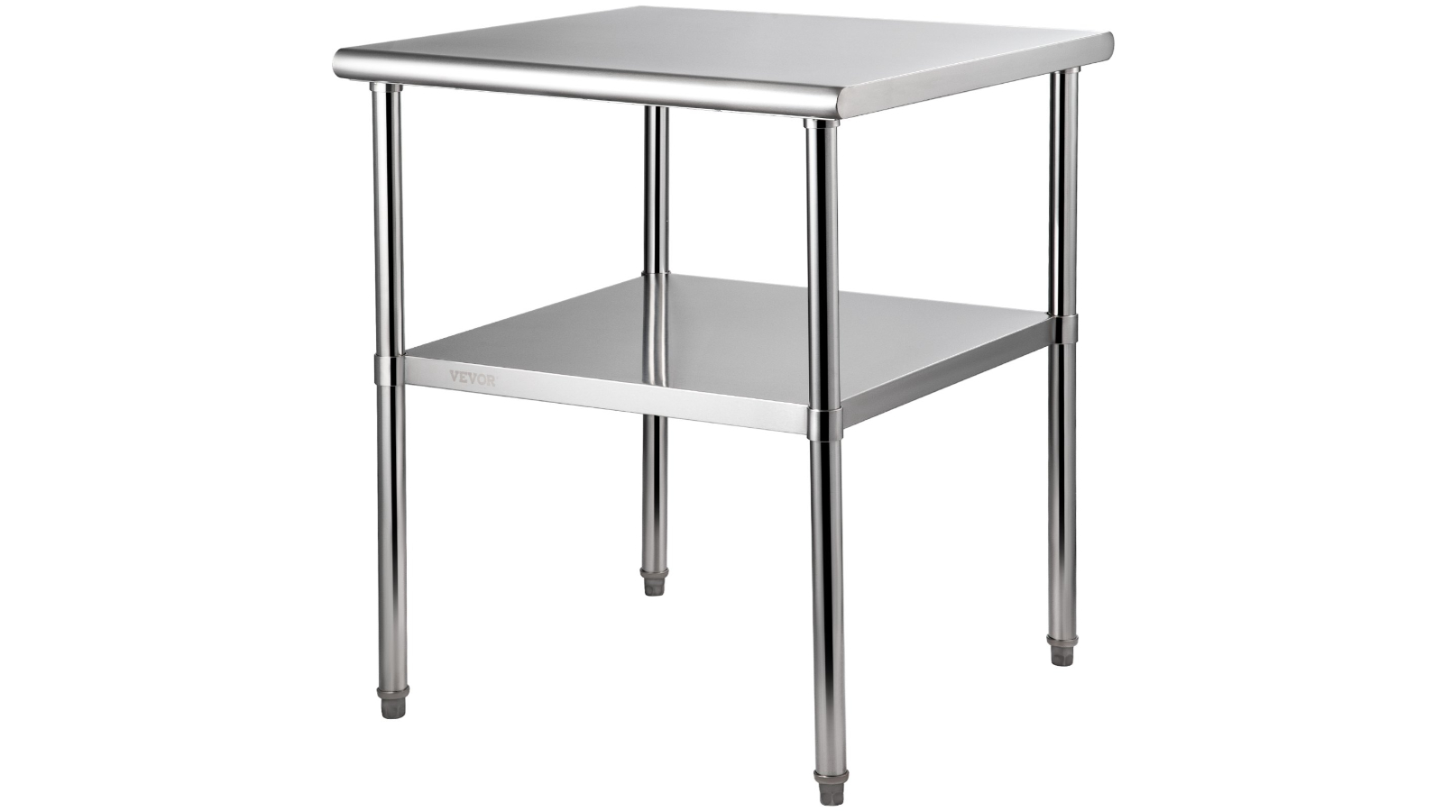 Pretty & Practical Lockable Stainless Steel Prep Worktable