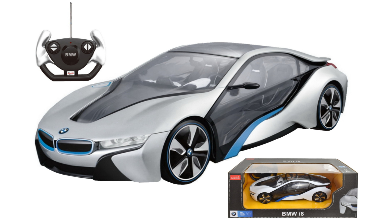 Rastar BMW I8 1:14 Concept Toy Car with Interior Light