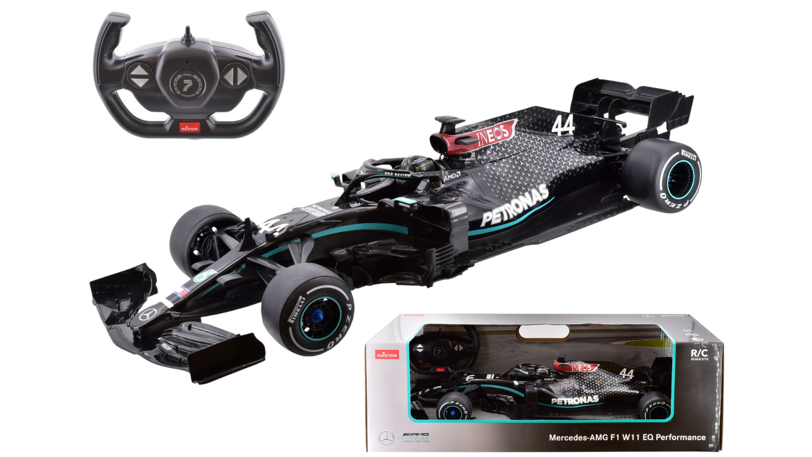 Rastar Mercedes AMG F1 R/C 1:12 Racing Toy Car