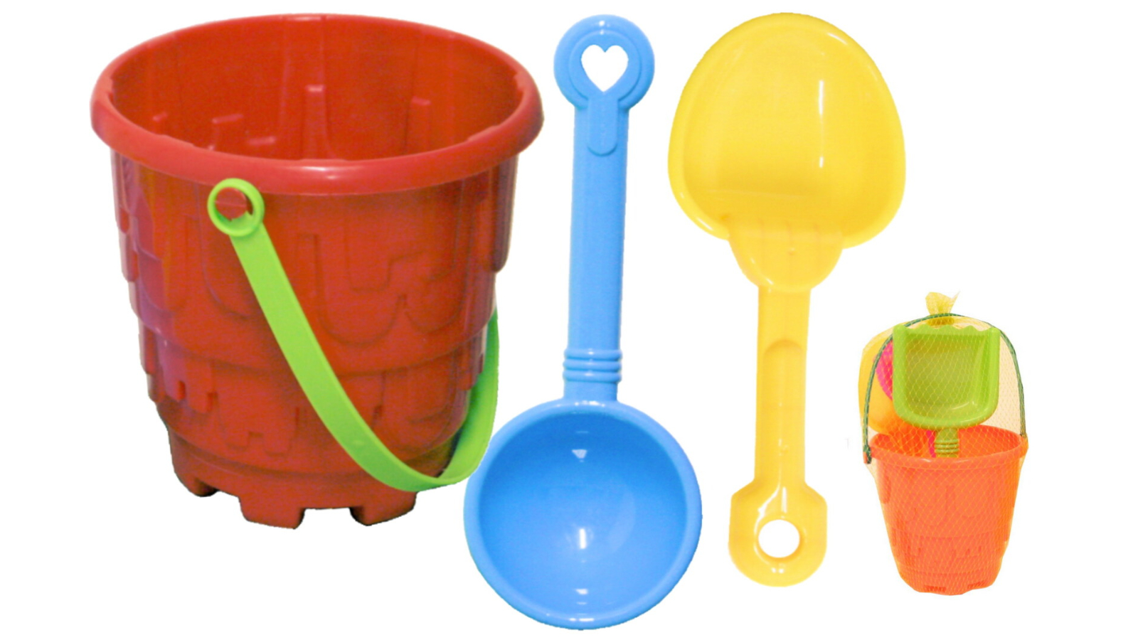 Kandy Toys 4 Piece Round Castle Bucket Set
