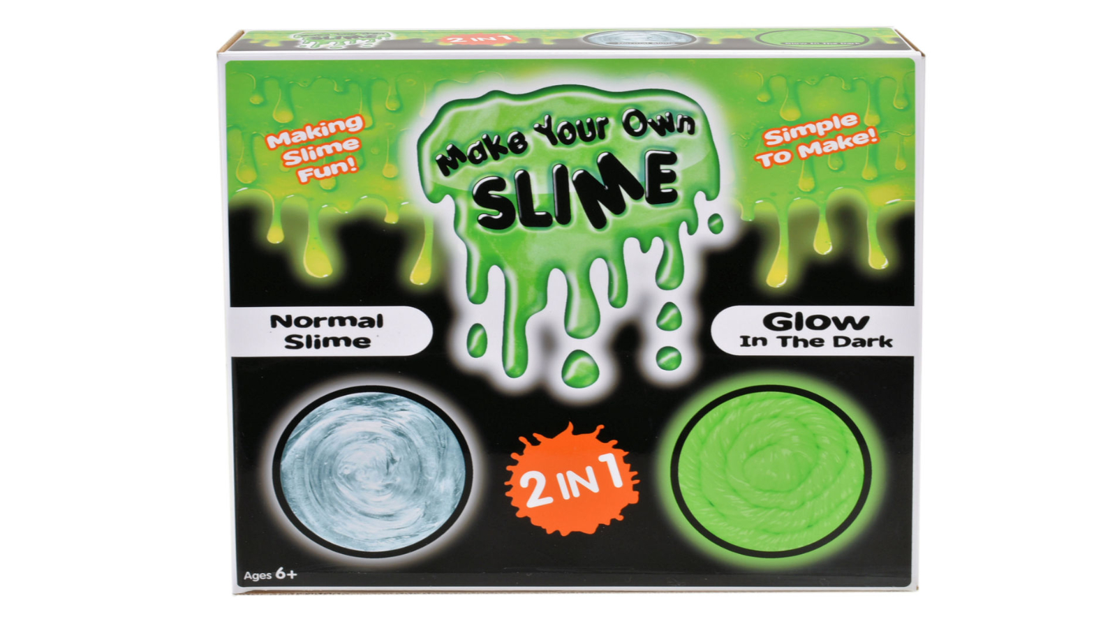 Normal Toy Kandy Toys Normal and Glow in The Dark Make Your Own Slime 2-in-1 Kit ...
