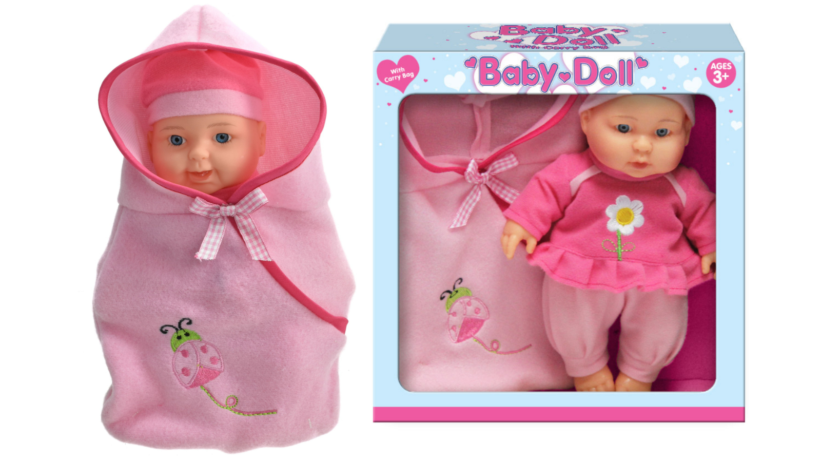 It's Girl Stuff Baby Doll with Carry Bag