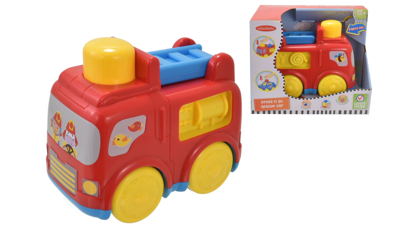 Infunbebe Press and Go Fire Engine