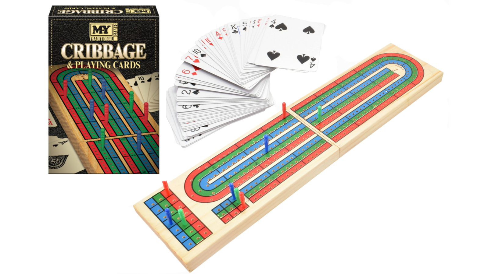 M.Y Cribbage Board and Playing Card