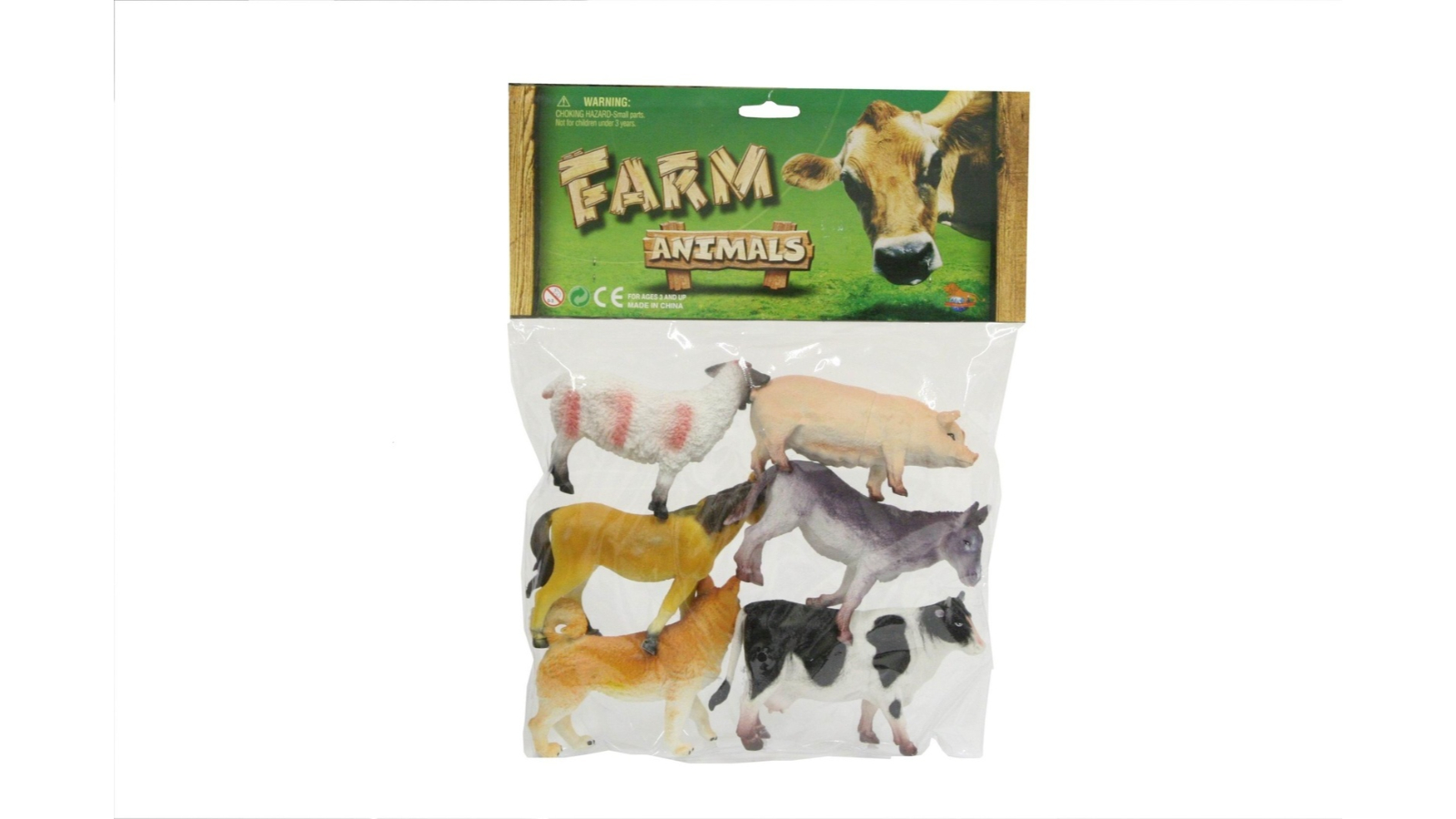 Kandy Toys 6 Piece Farm Animal Figure Set