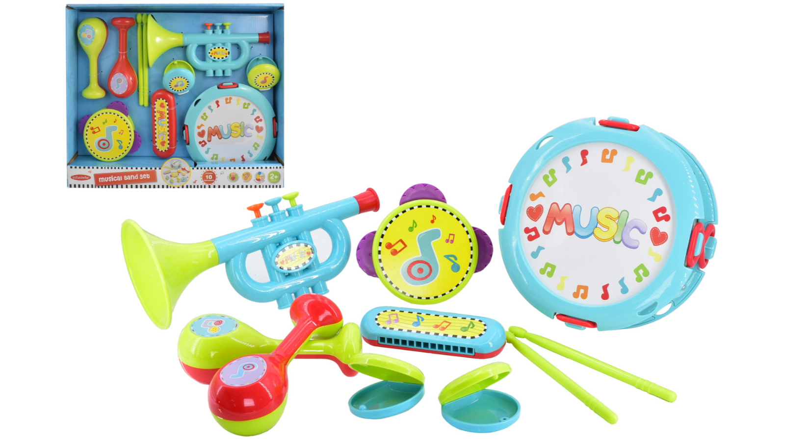 Infunbebe 10 Piece Musical Band Set