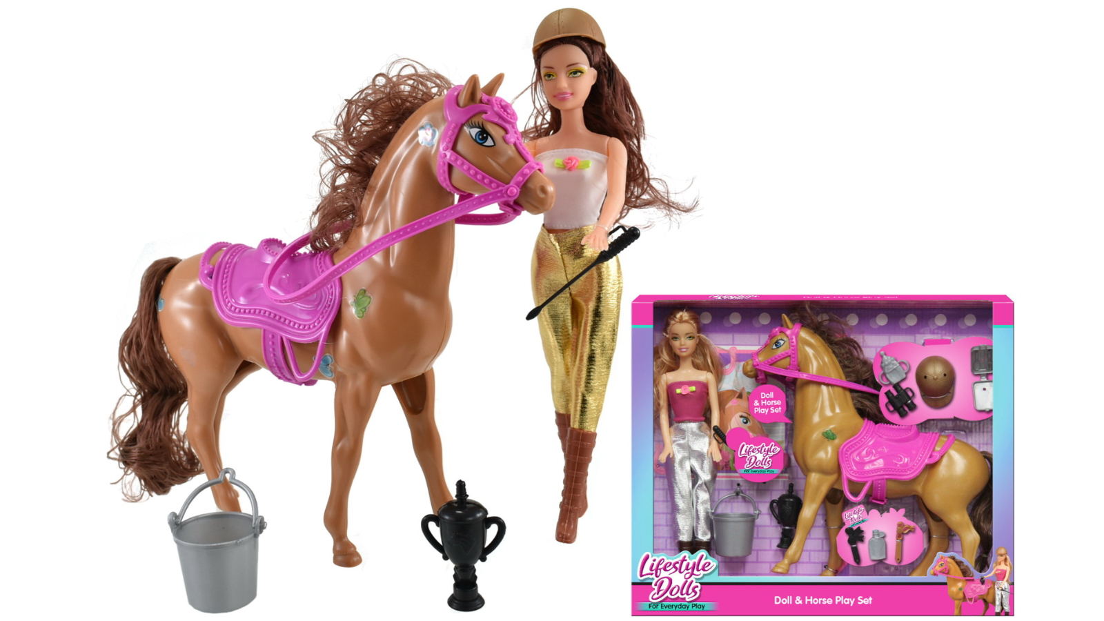 Kandy Toys Equestrian Doll Set