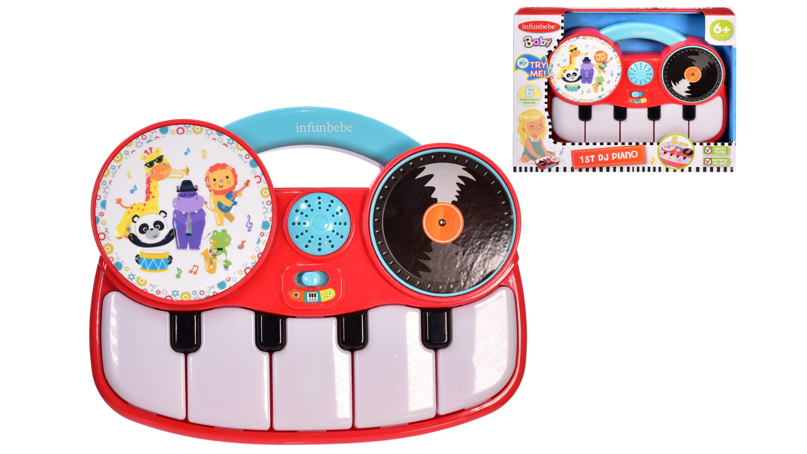Infunbebe My First Dj Piano Kids Musical Instrument