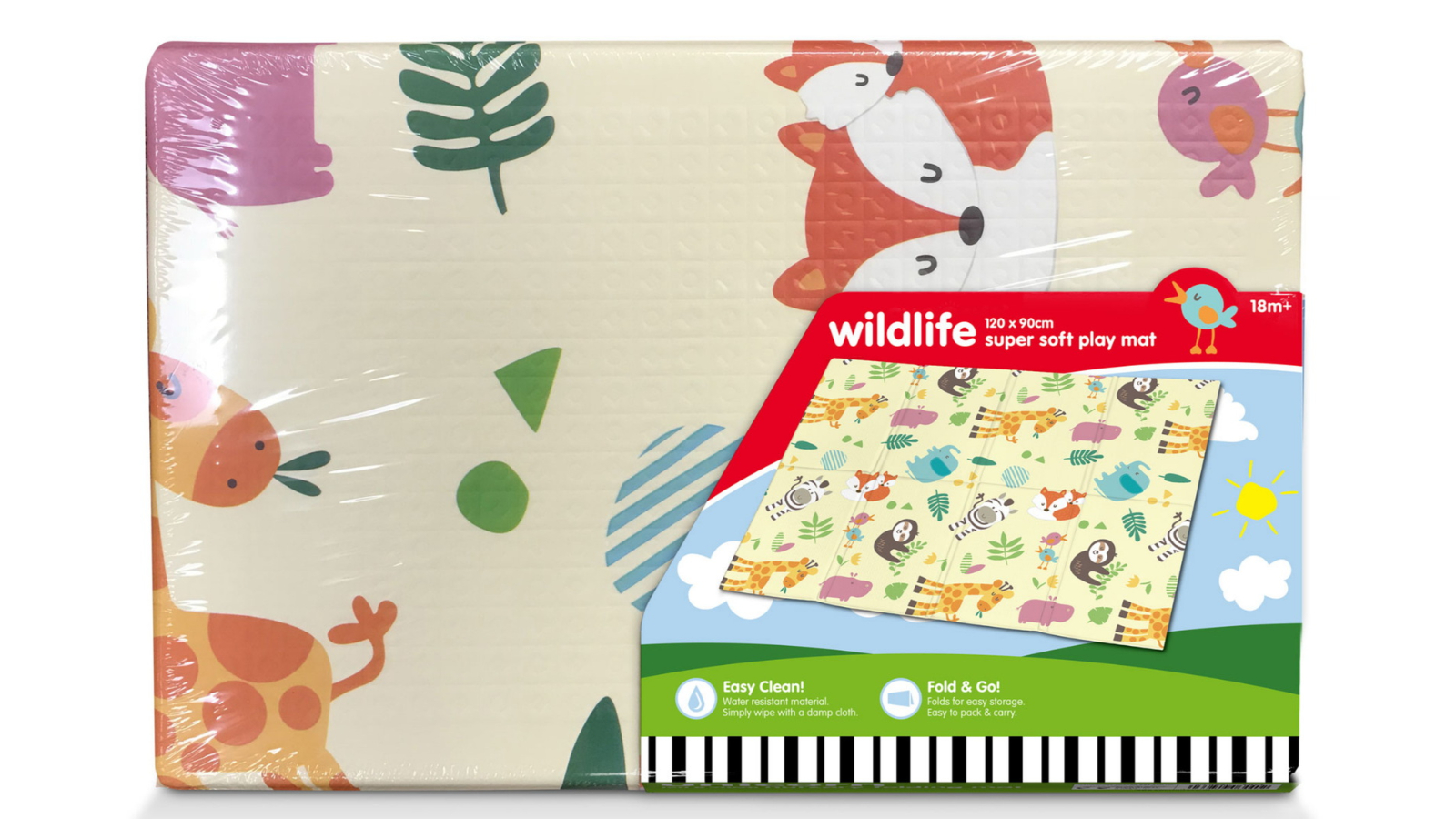 M.Y Wild Life Xpe Nursery Folding Mat - 120 x 90cm