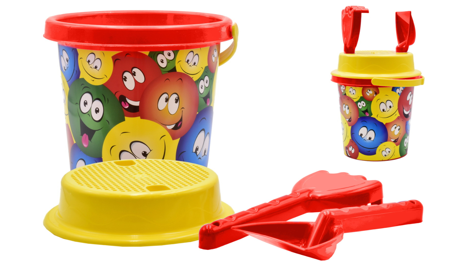 Kandy Toys 17cm Faces Mid Size Bucket Set