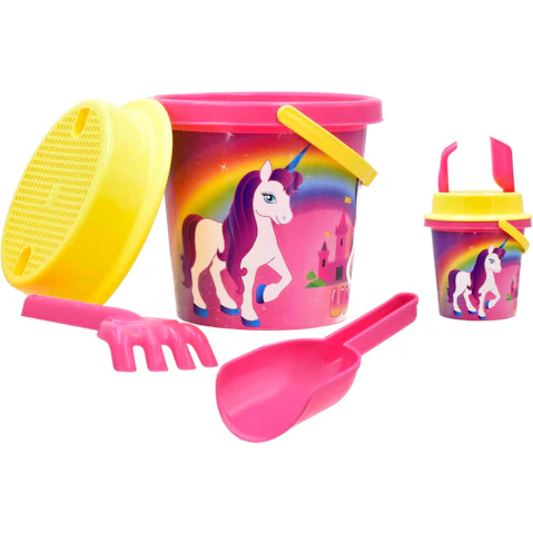 Kandy Toys 17cm Unicorn Mid Size Bucket Set