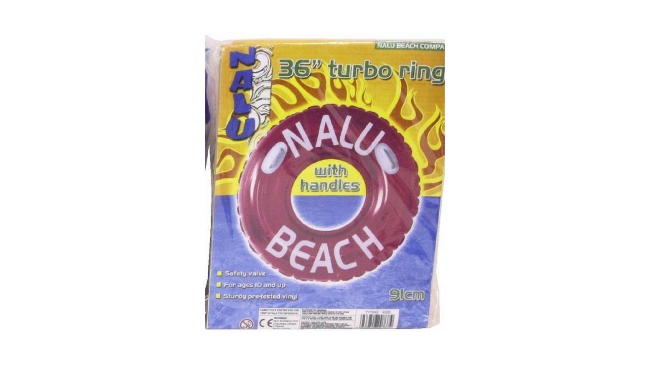Nalu 36inch Turbo Pool Ring with Handle - Pink