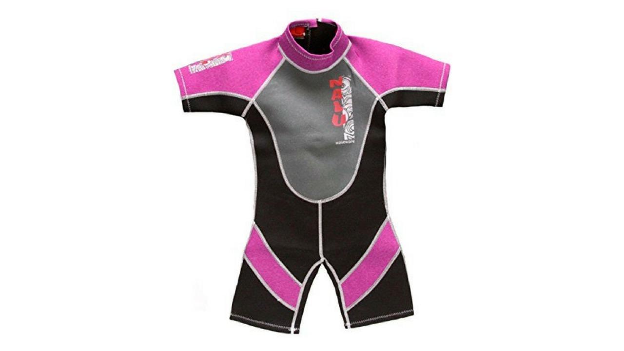 NALU 26inch Child Shortie Chest Wetsuit - Pink