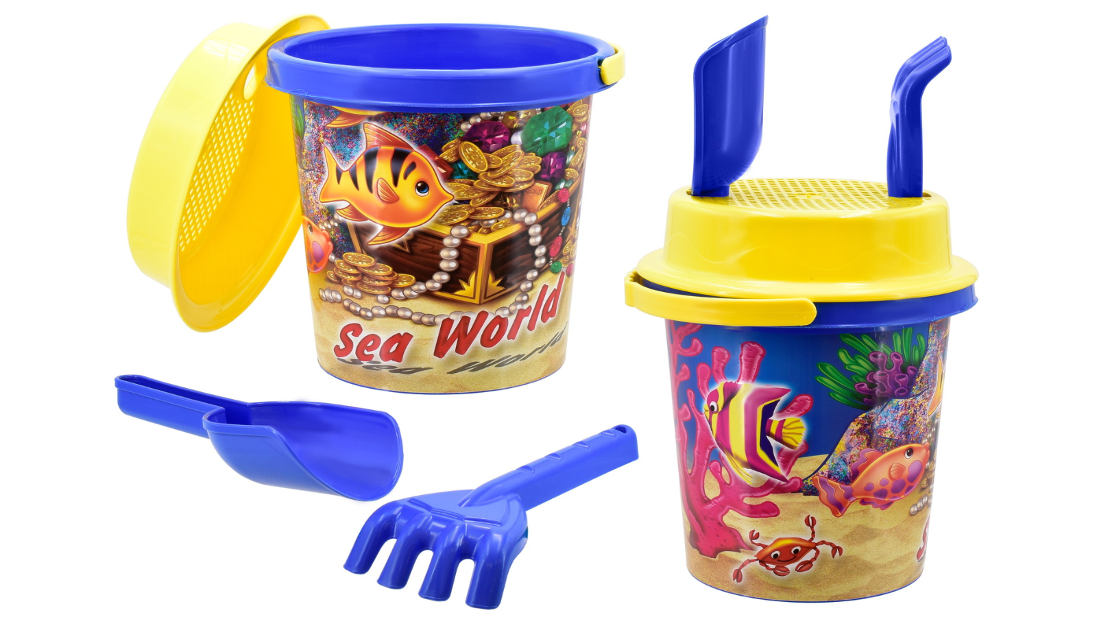 Kandy Toys 15cm Sea World Mid Size Bucket Set
