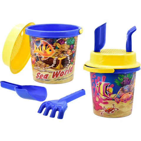 Kandy Toys 15cm Sea World Mid Size Bucket Set