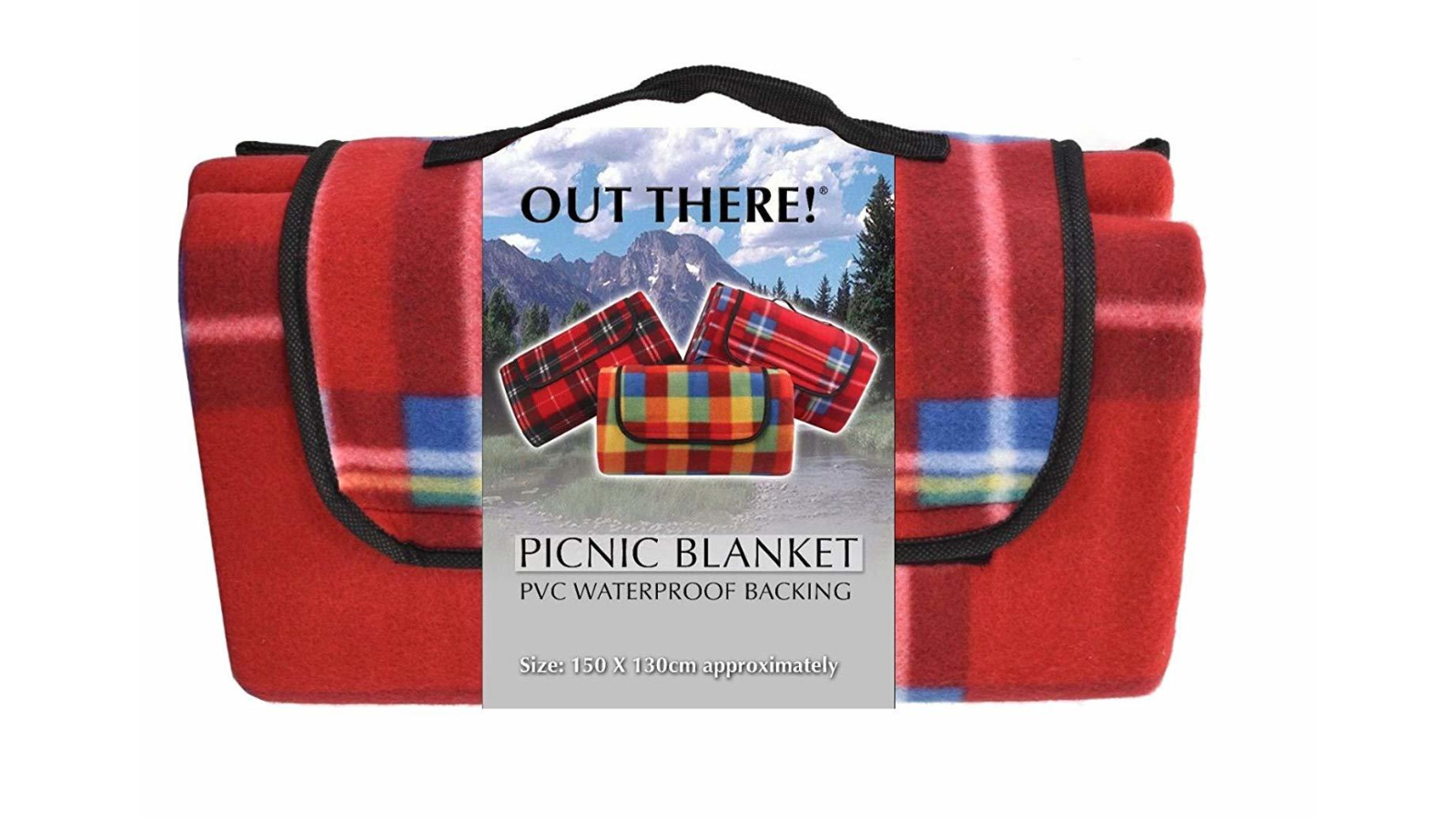 Kandy Toys Waterproof Fleece Picnic Blanket - 150 x 130cm