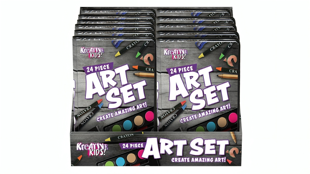 Kreative Kids 24 Piece Art Set in Colour Case
