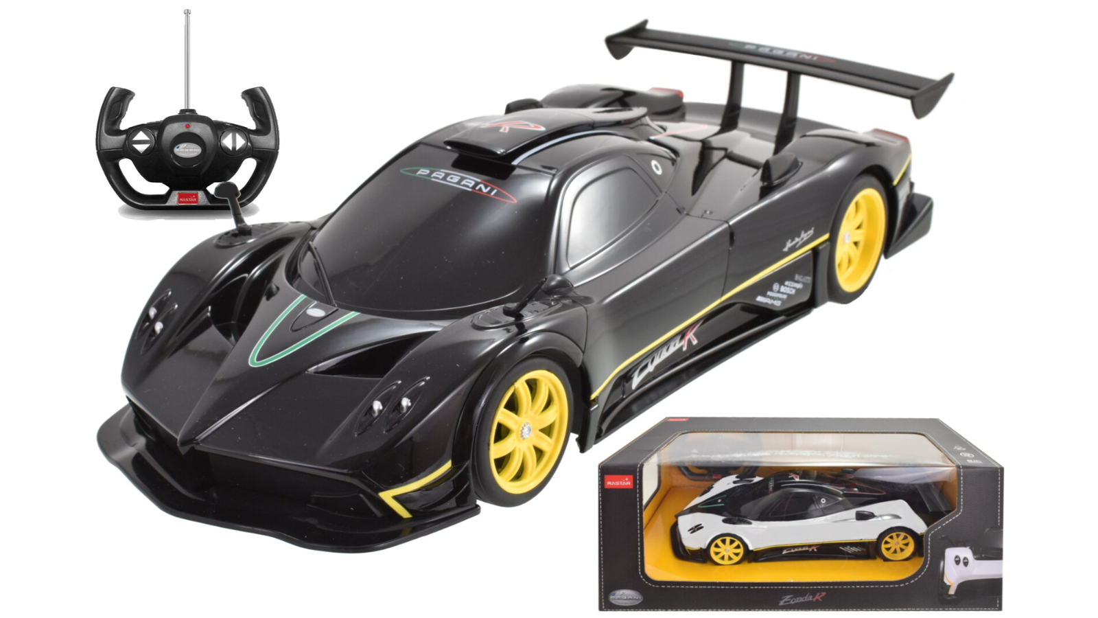 Rastar Pagani Zonda R Remote Control Racing Car - Black