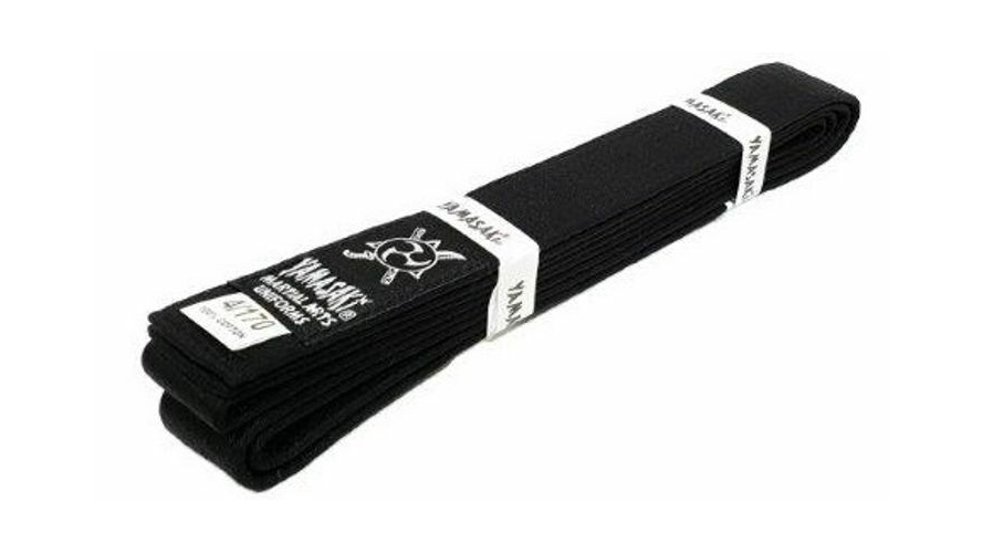 Morgan Sports Black Yamasaki Deluxe Martial Arts Belt - Size 0