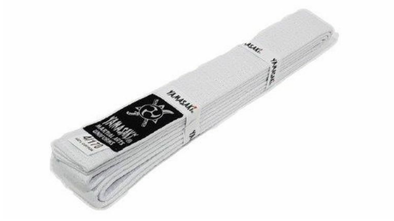 Morgan Sports White Yamasaki Deluxe Martial Arts Belt