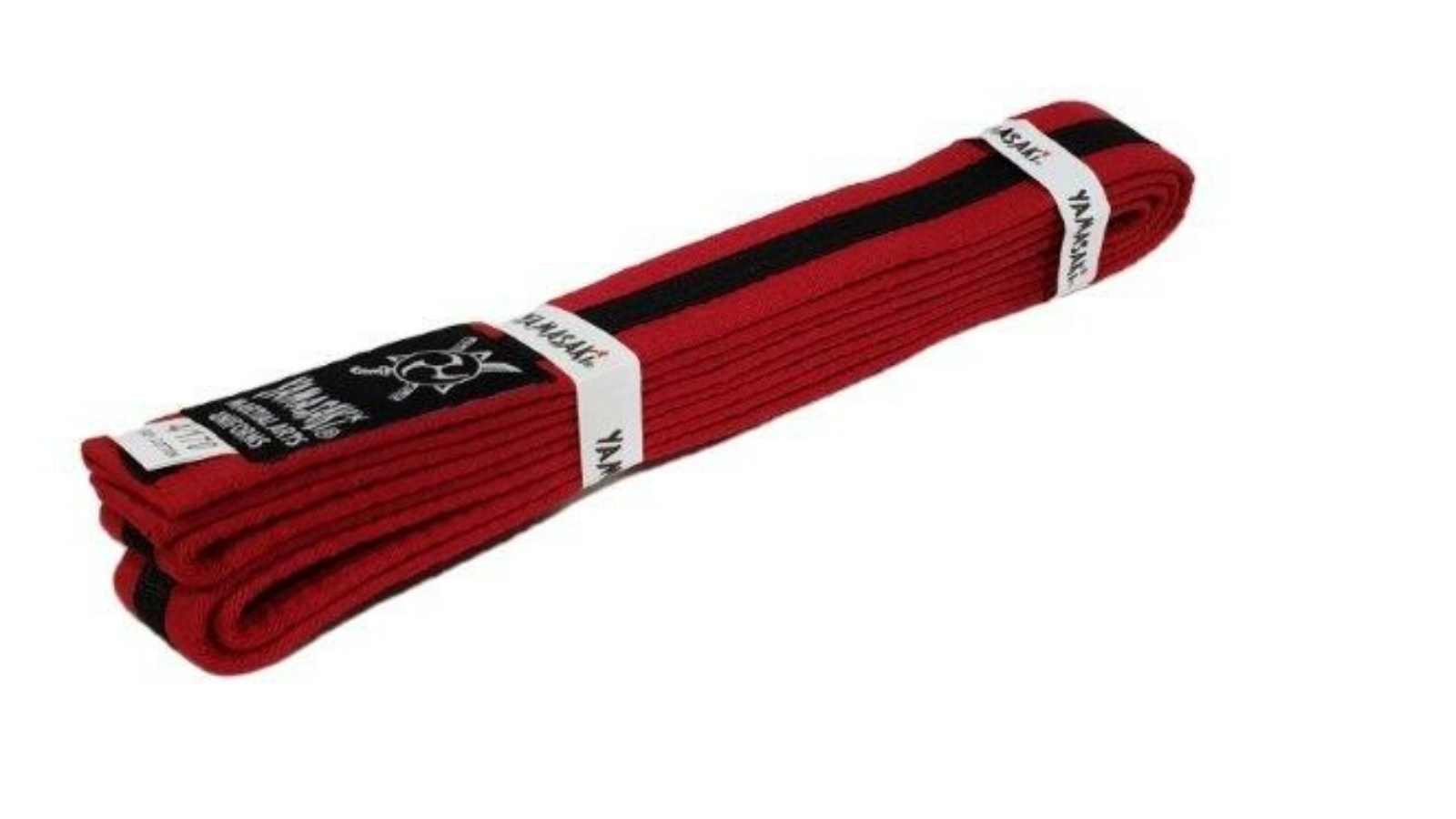 Morgan Sports Red/Black Yamasaki Martial Arts Belt with Black Stripe