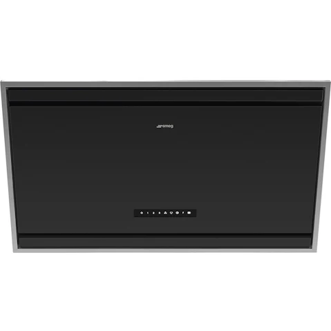 Smeg 90cm Angled Wall Mount Rangehood - Matte Black