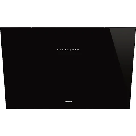 Smeg 900mm Angled Wall Mount Rangehood - Black