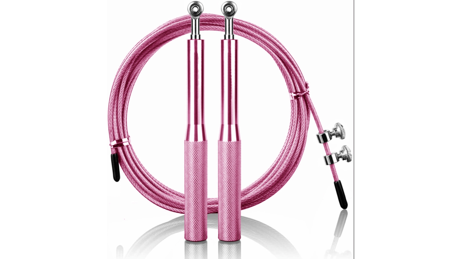 TODO Speed Ball Bearing Jump Rope with Anti Slip Handles Fitness - Pink