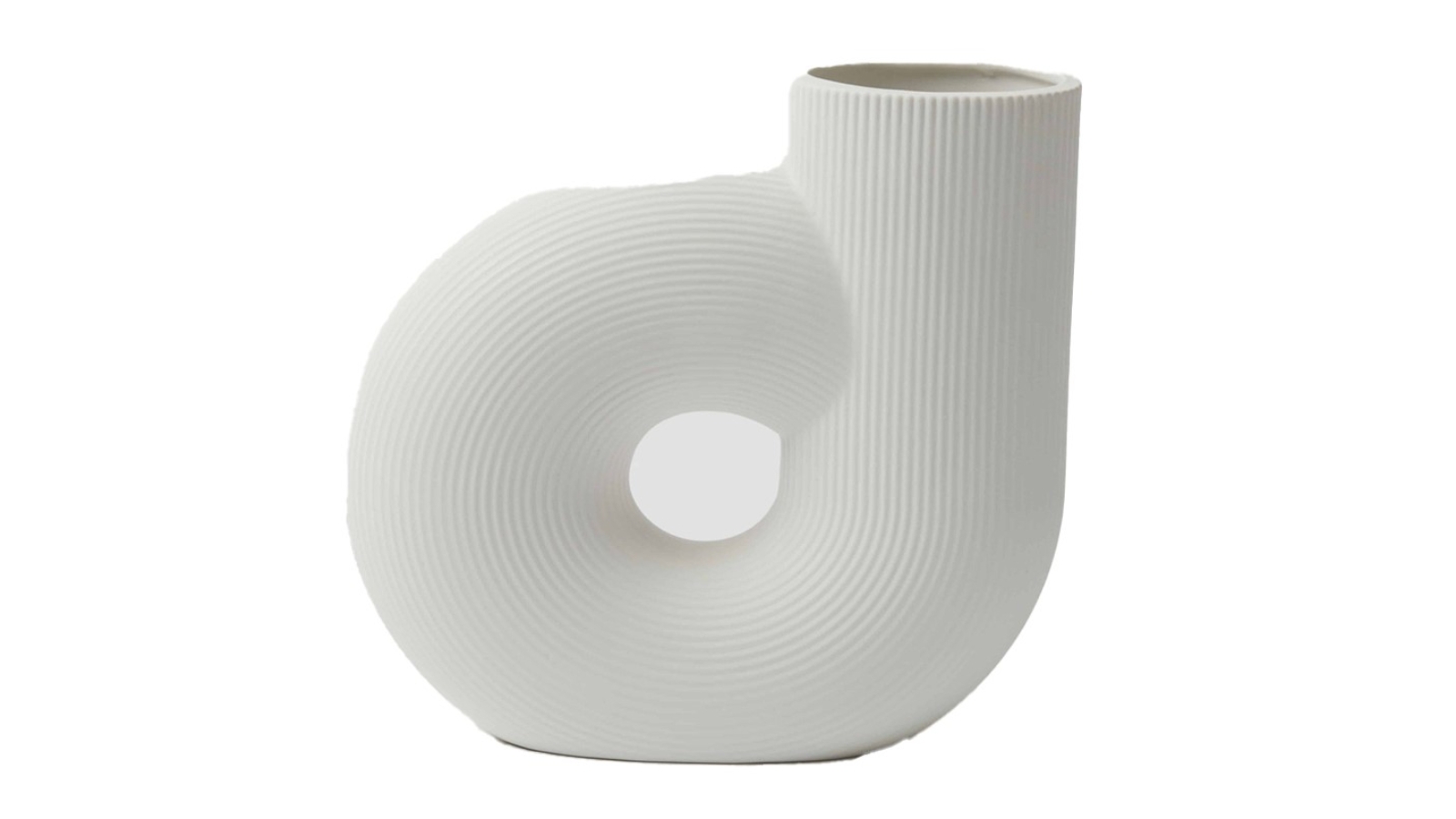 Pilbeam Living Oslo Matte Vase - White