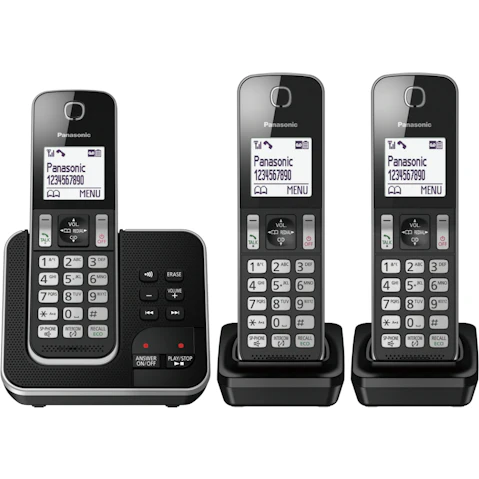 Panasonic Triple Handset DECT Cordless Phone