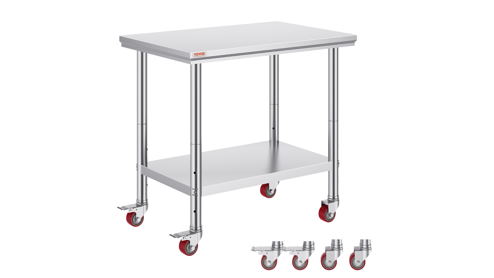 Pretty & Practical Stainless Steel Work Table